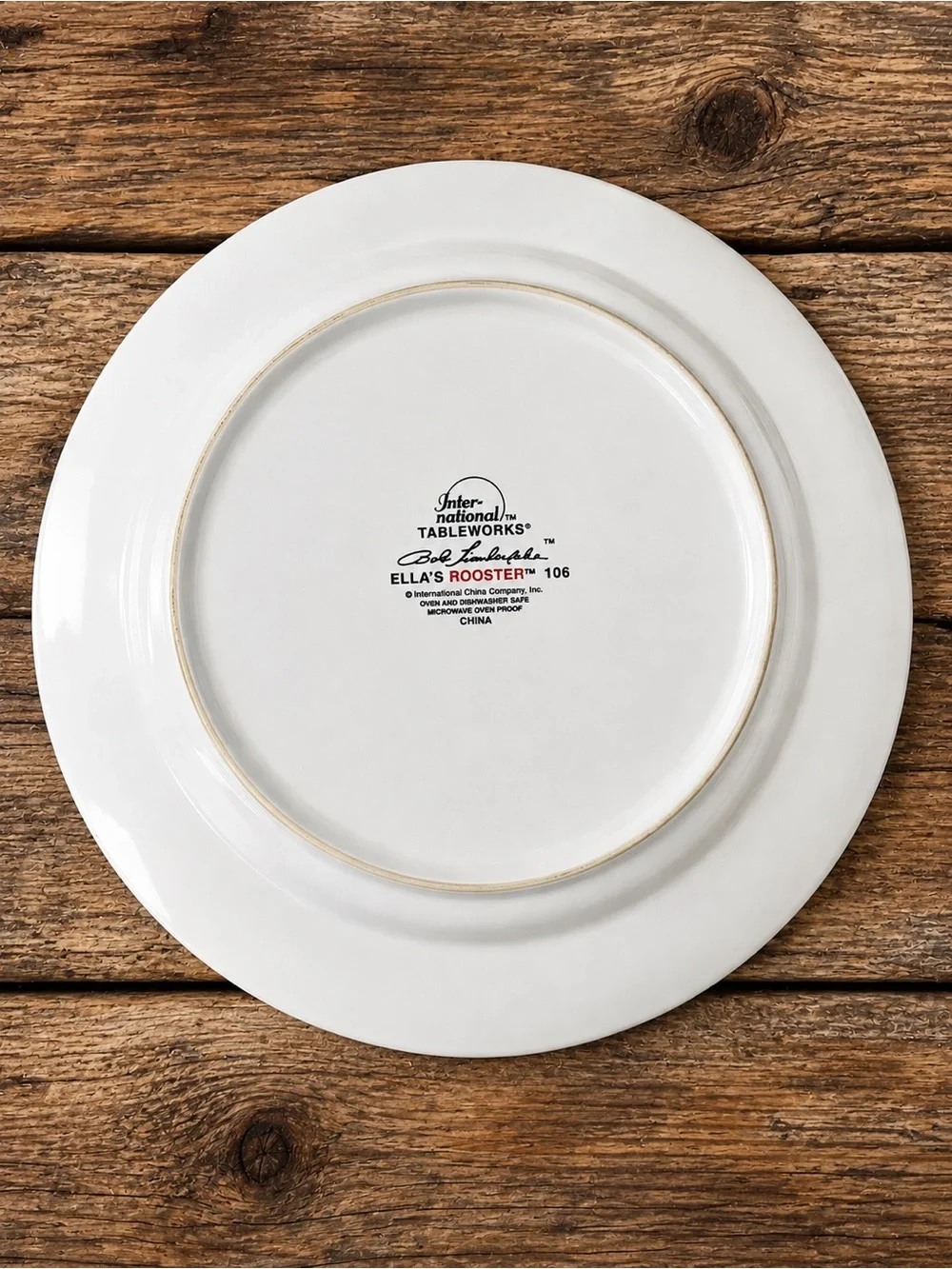 Ella’s Rooster Dinner Plate - Multicolor